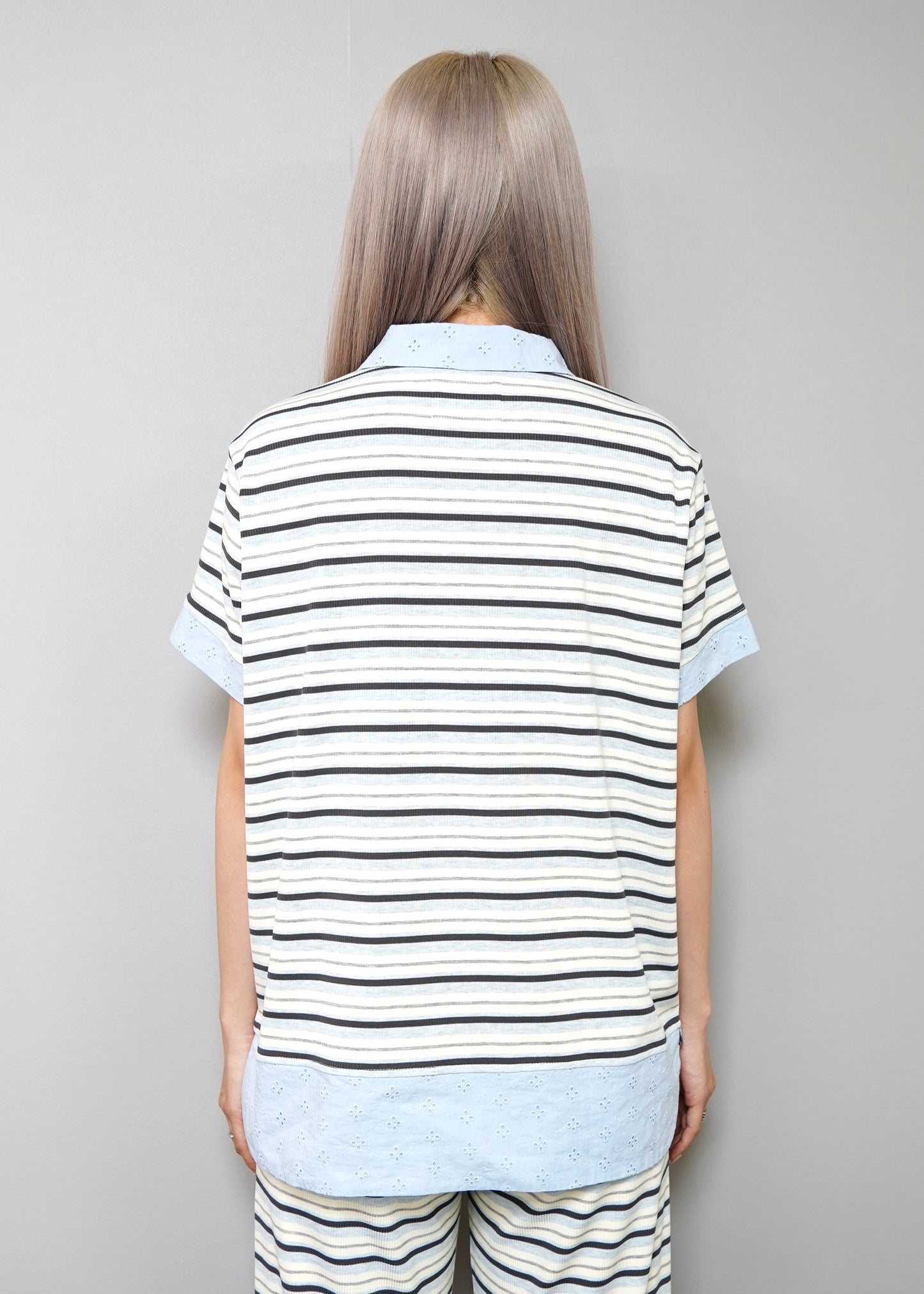 lucky clover stripe polo shirt