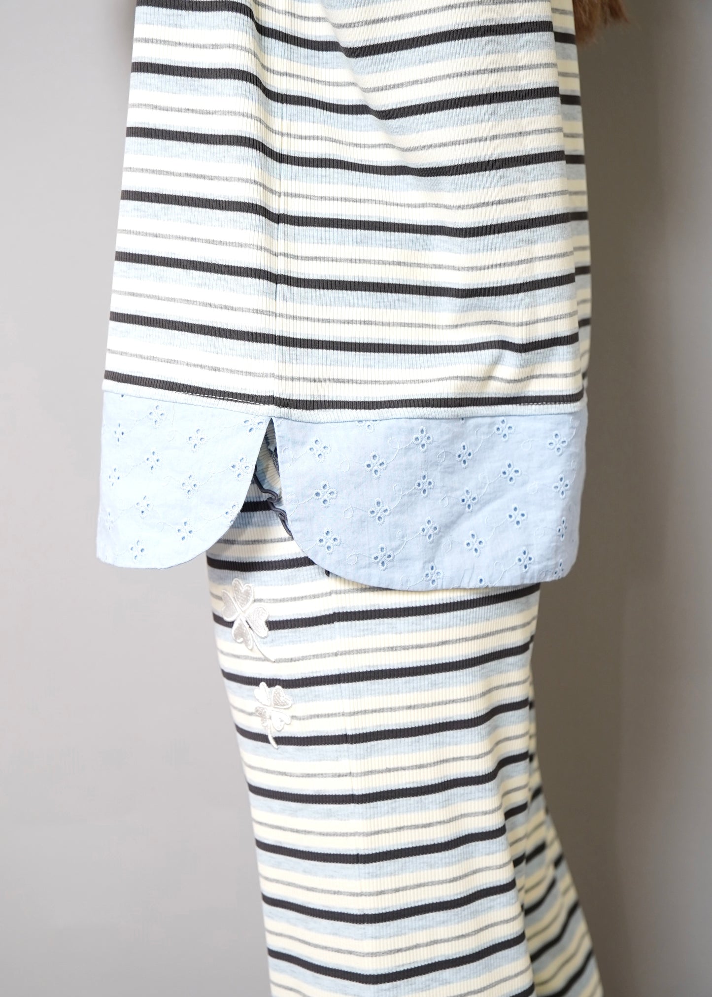 lucky clover stripe polo shirt