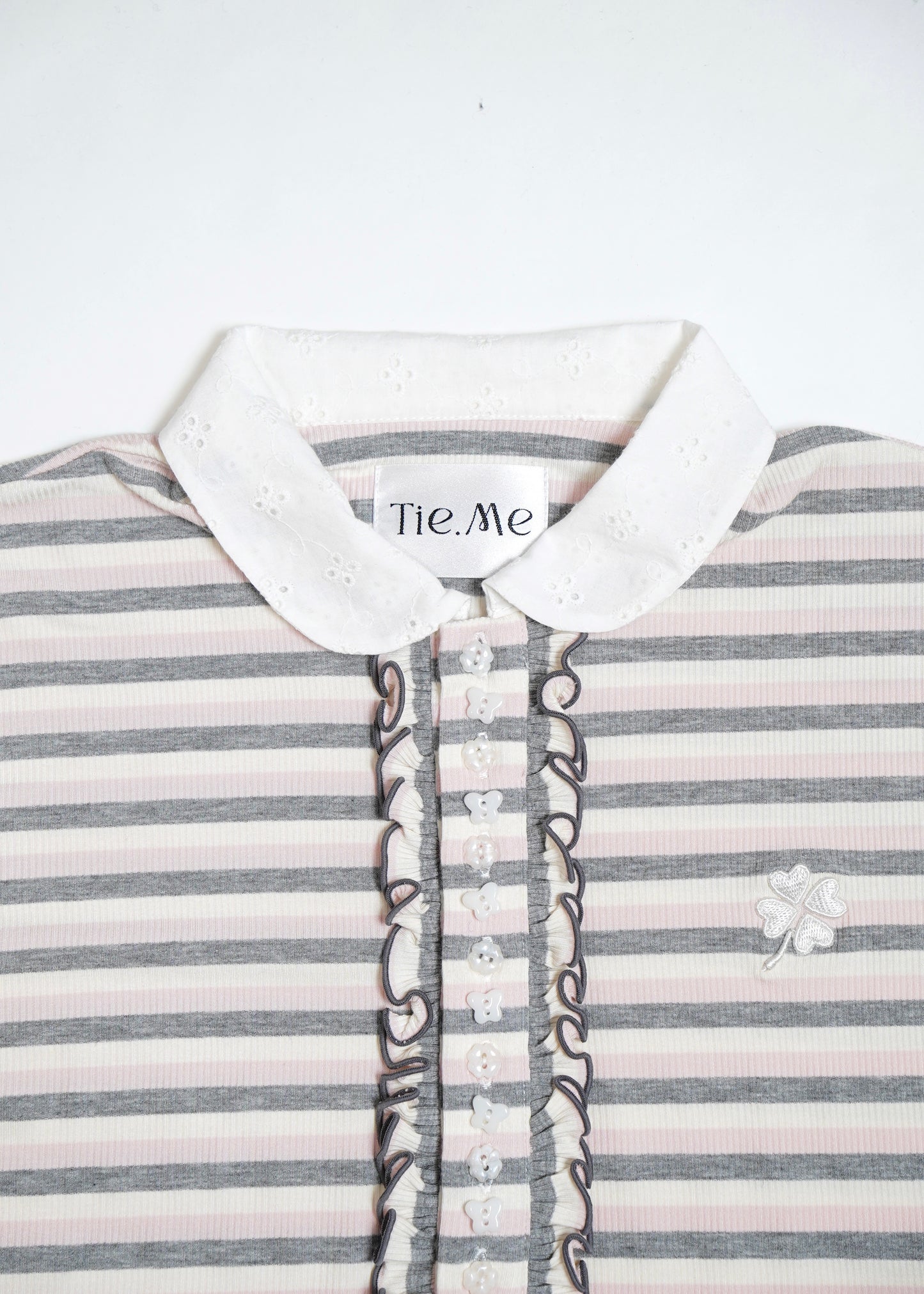 lucky clover stripe polo shirt