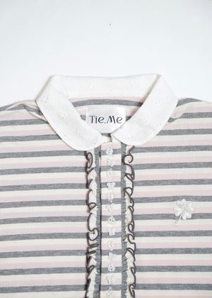 lucky clover stripe polo shirt