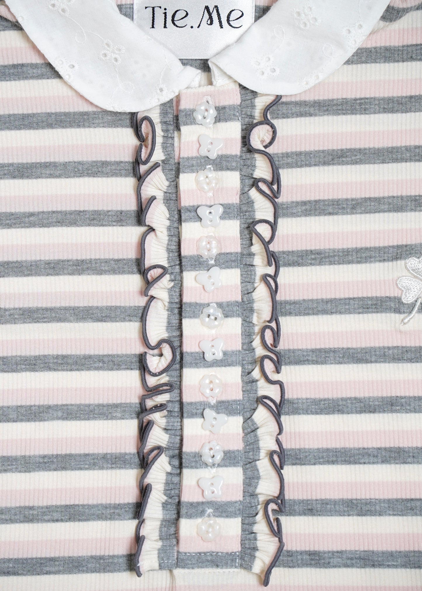 lucky clover stripe polo shirt