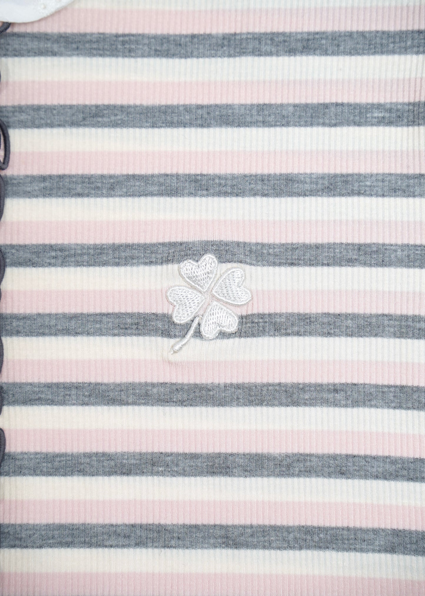 lucky clover stripe polo shirt