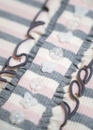 lucky clover stripe polo shirt