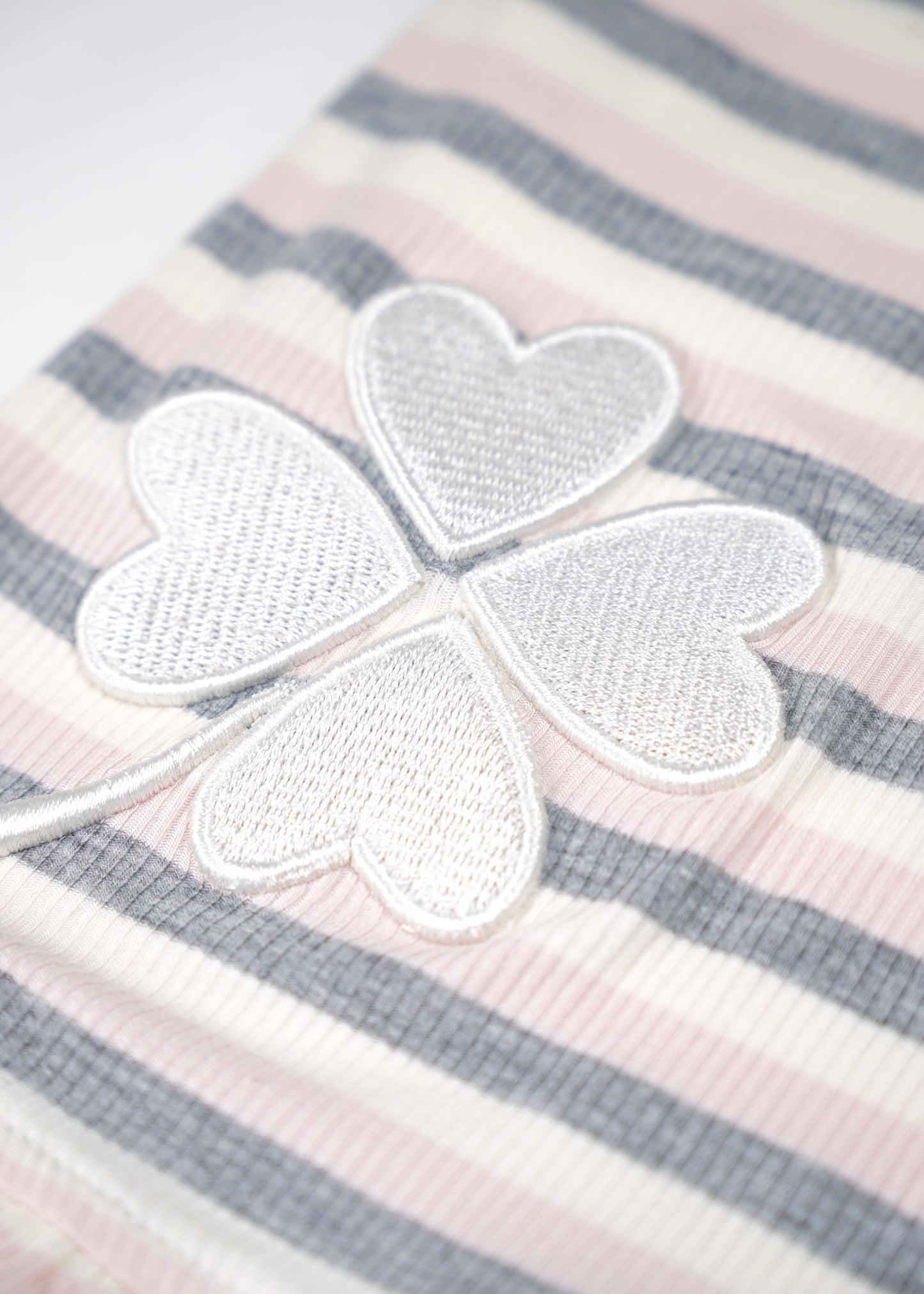 lucky clover stripe flare pants