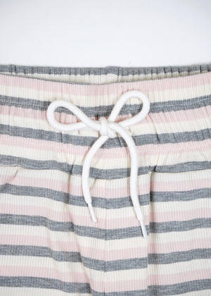 lucky clover stripe flare pants