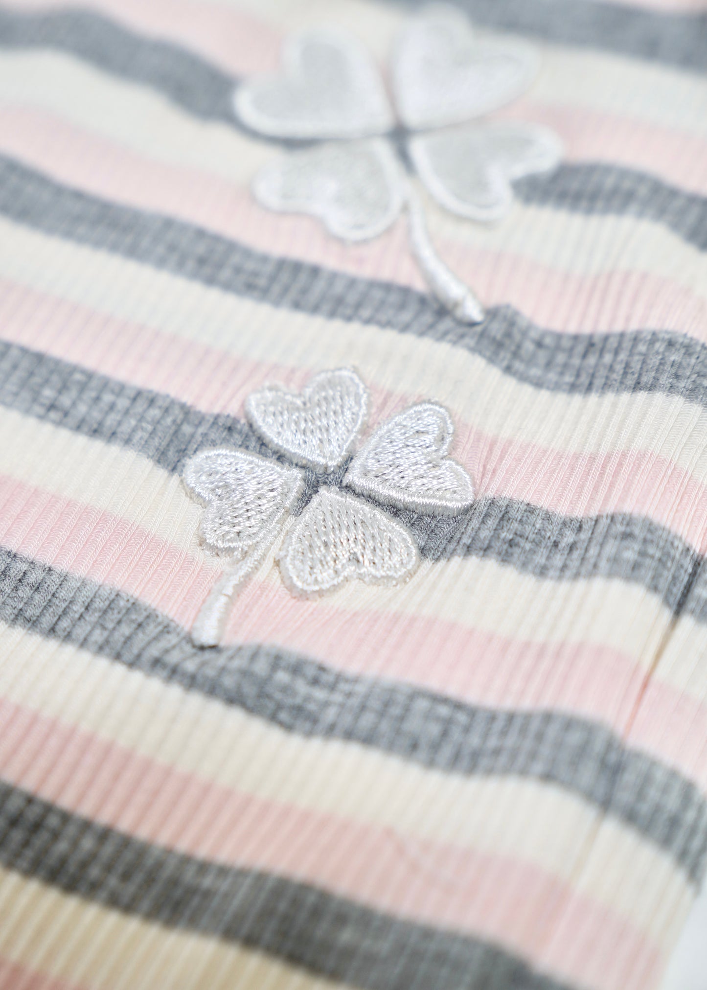 lucky clover stripe flare pants