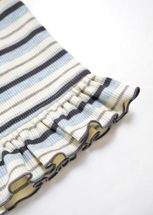 lucky clover stripe flare pants