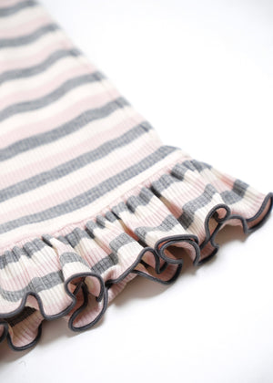 lucky clover stripe flare pants