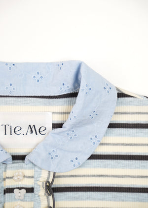 lucky clover stripe polo shirt