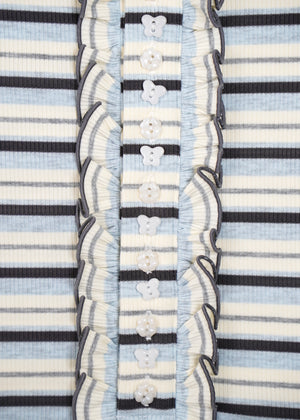 lucky clover stripe polo shirt