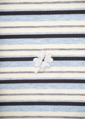 lucky clover stripe polo shirt