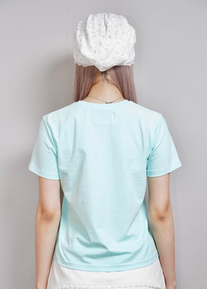ribbon rosetta button tee