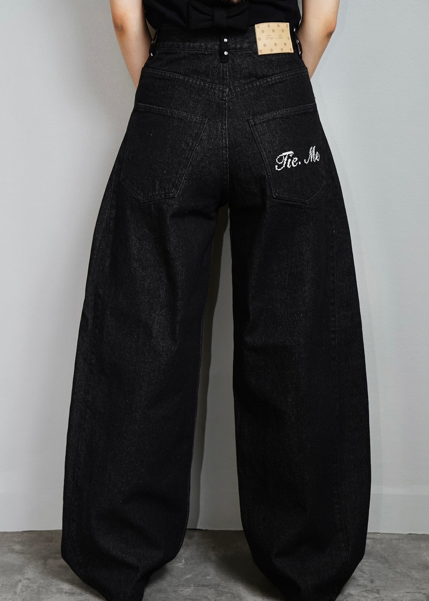 secret dot longline denim