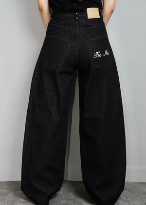 secret dot longline denim