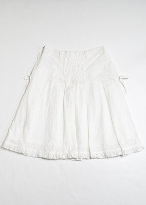 pleated cargo floral skirt