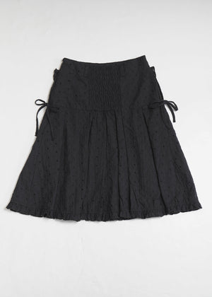 pleated cargo floral skirt