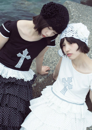 cross rose tee
