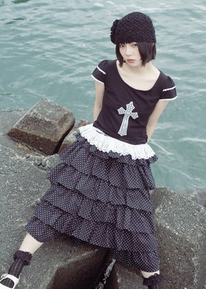 cross rose tee