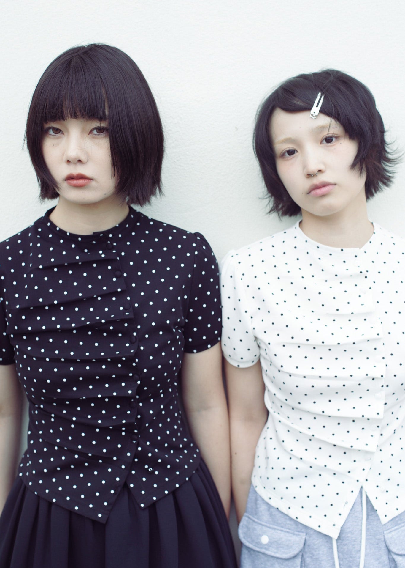 button up T-shirt-dot