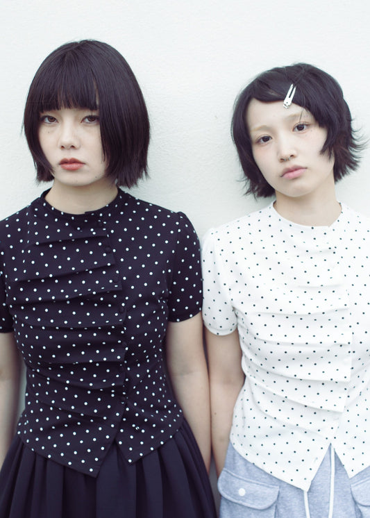 button up T-shirt-dot