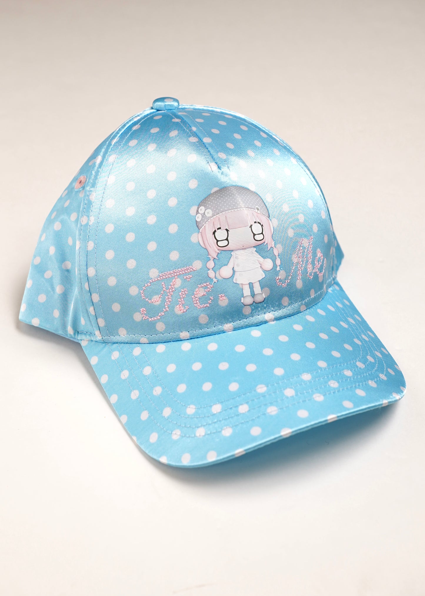 【HUHUEE】gallery girl satin dot cap