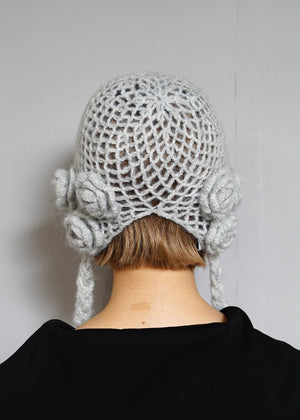 handmade rose beanie