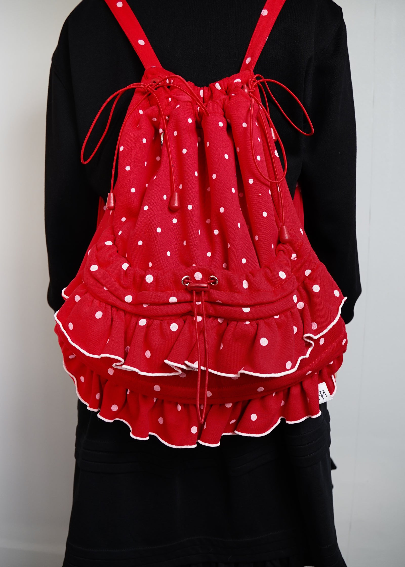 dot frill knapsack