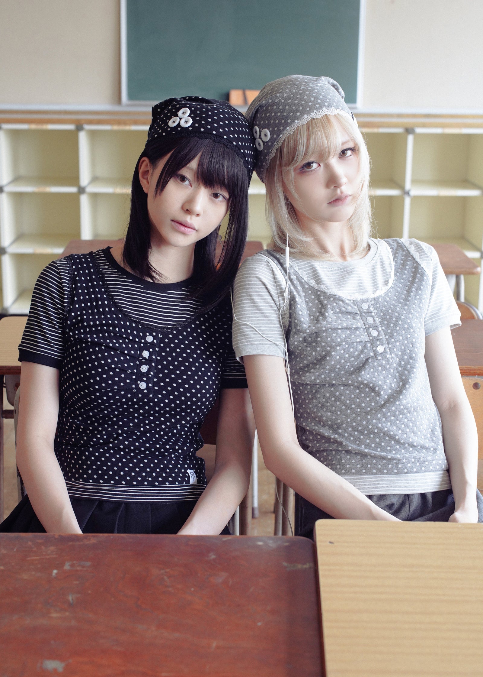 button up layered tee