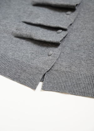 button up knit-slim fit