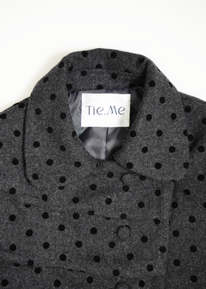 button up wool jacket-DOT