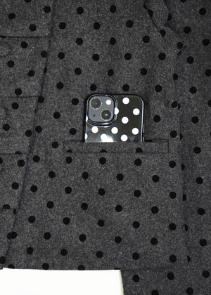 button up wool jacket-DOT