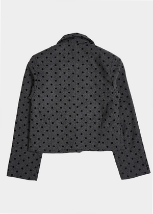 button up wool jacket-DOT