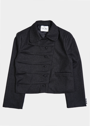 button up wool jacket