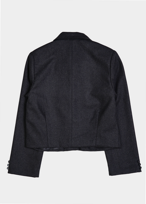 button up wool jacket