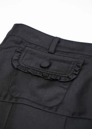 pleated cargo skirt