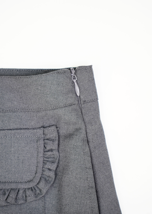 pleated cargo skirt