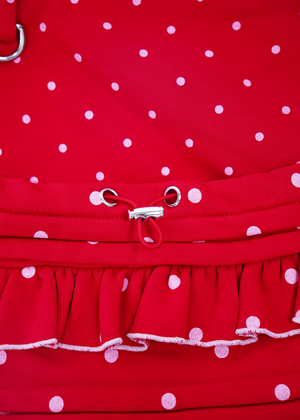 dot frill 2-way tote bag