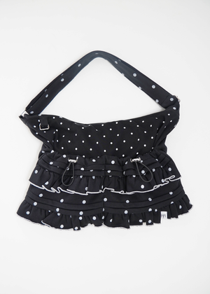 dot frill 2-way tote bag