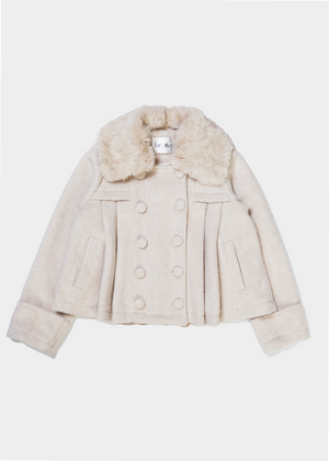 【12月上旬発送】grace fur collar wool coat