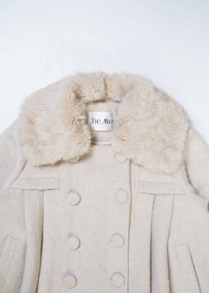 【12月上旬発送】grace fur collar wool coat
