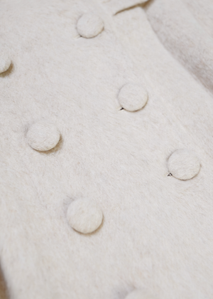 【12月上旬発送】grace fur collar wool coat