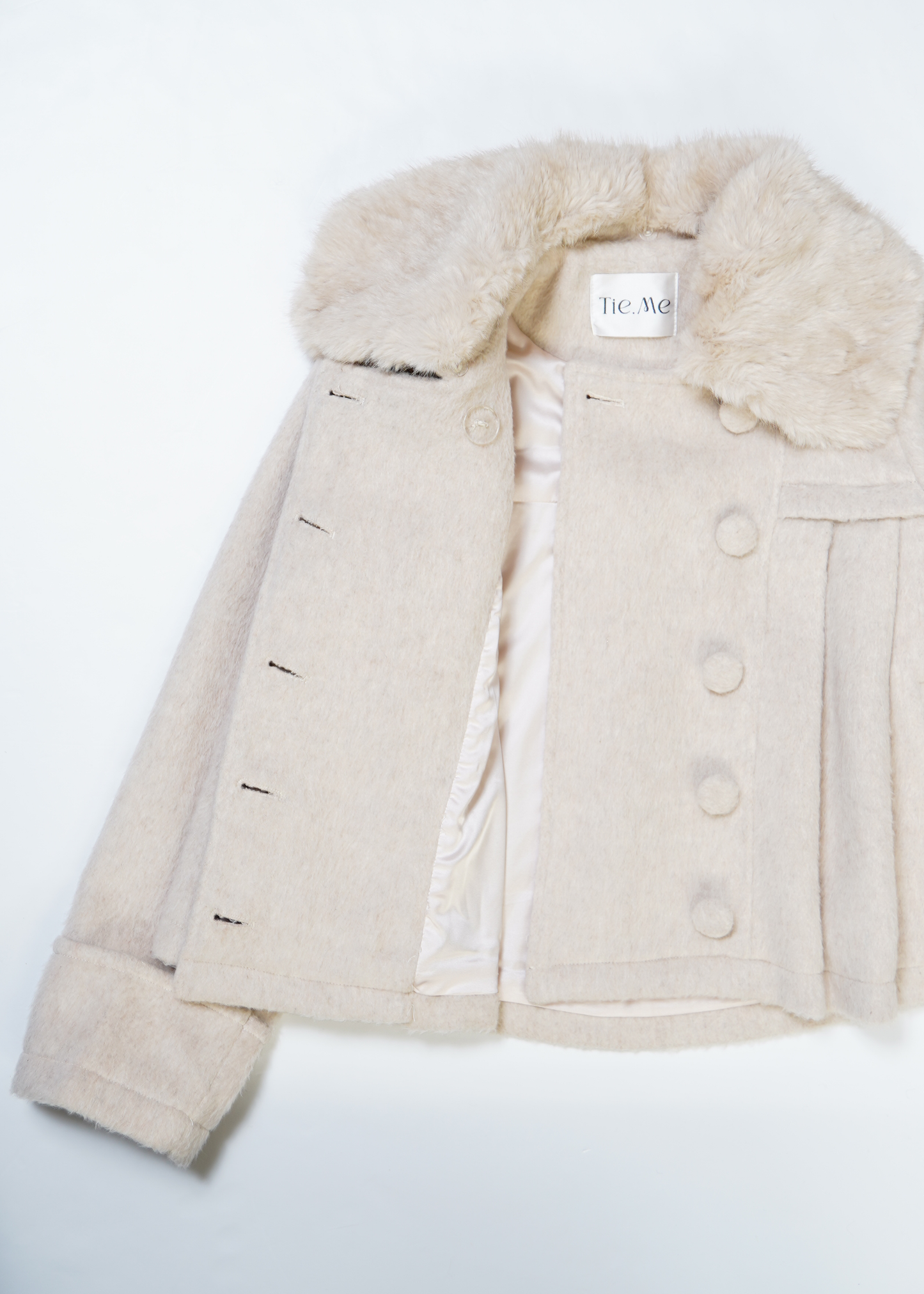 【12月上旬発送】grace fur collar wool coat
