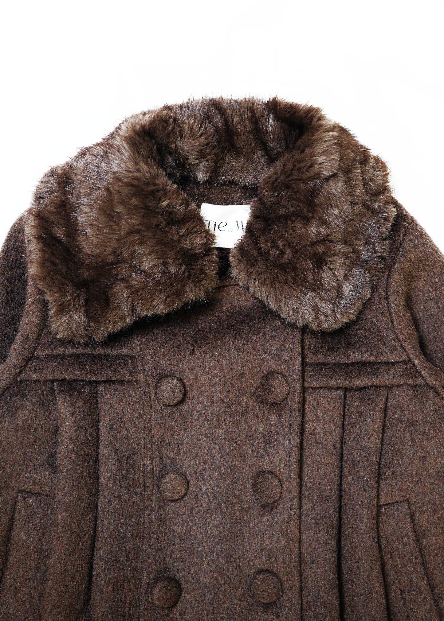 【12月上旬発送】grace fur collar wool coat