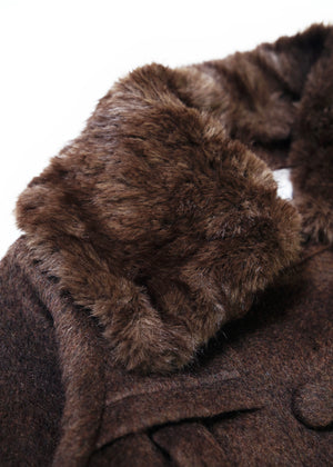 【12月上旬発送】grace fur collar wool coat