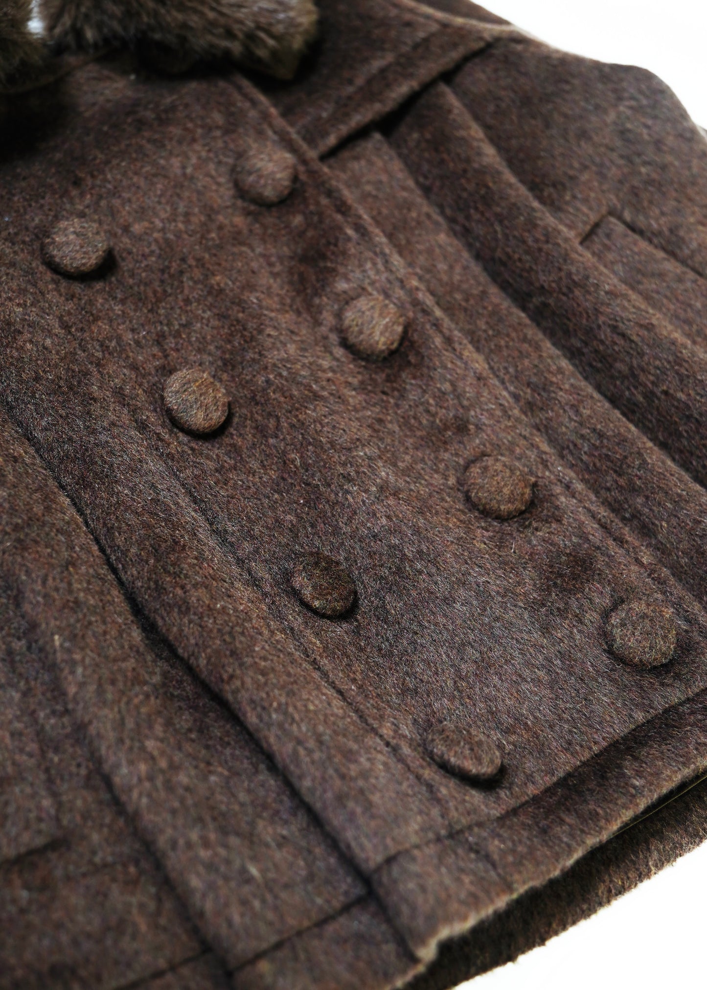 【12月上旬発送】grace fur collar wool coat
