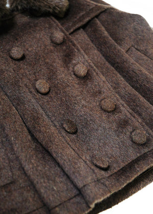 【12月上旬発送】grace fur collar wool coat