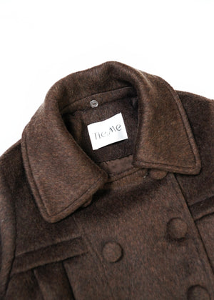 【12月上旬発送】grace fur collar wool coat