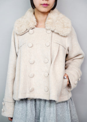 【12月上旬発送】grace fur collar wool coat