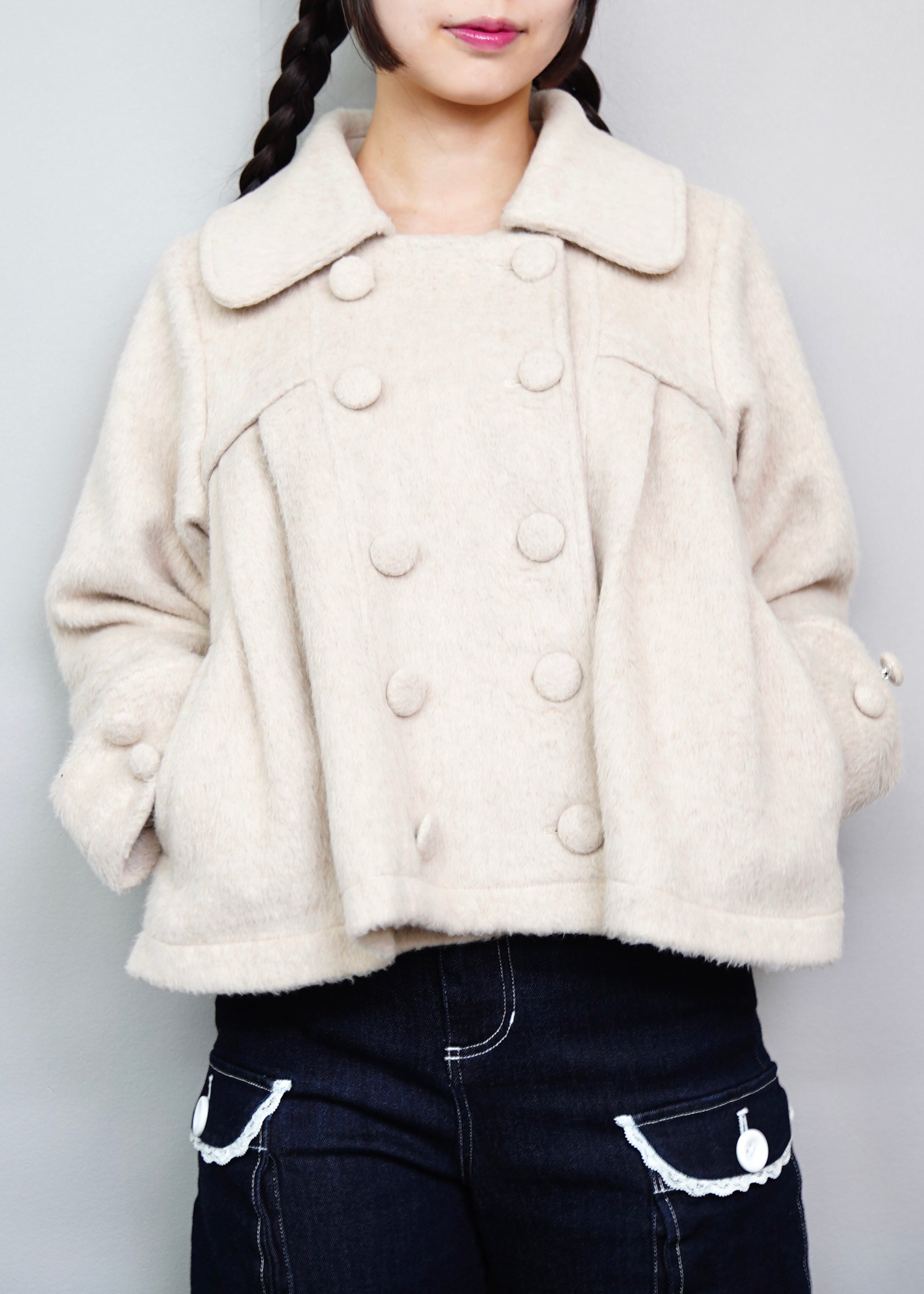 12月上旬発送】grace fur collar wool coat – Tie.Me