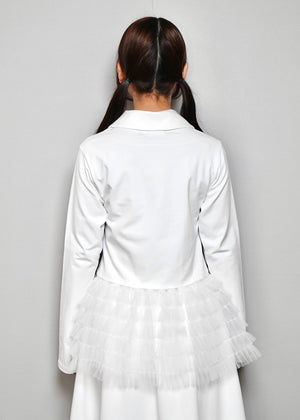 tulle dress-up Tee blouse